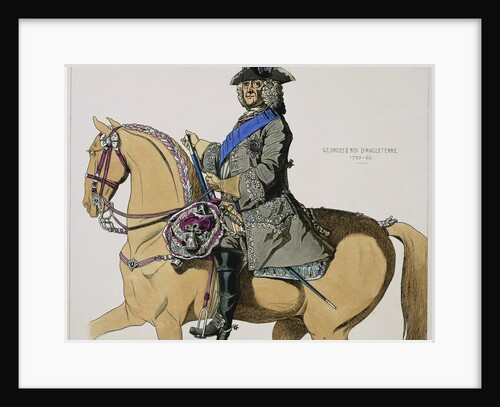 Print Depicting King George II on Horseback by Anonymous
