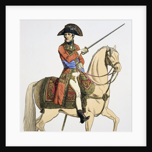 Print Depicting Napoleon Bonaparte on Horseback by Anonymous