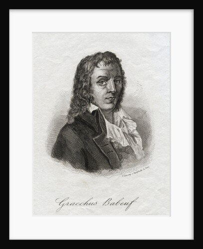 Engraved Portrait of Francois Noel "Gracchus" Babeuf by Anonymous