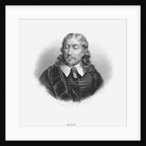 Engraved Portrait of John Milton by Anonymous