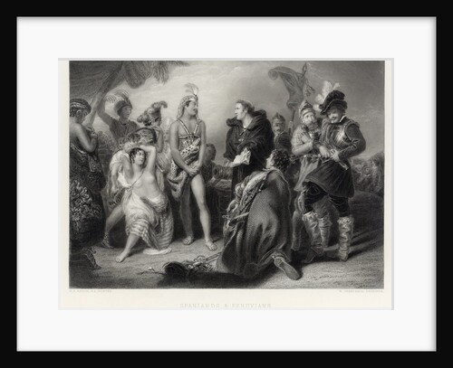 Spaniards and Peruvians by William Greatbach