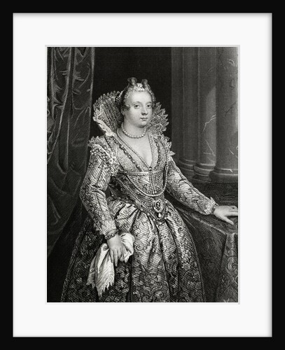 Marie de Medici Engraving by William French