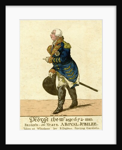 George III Print of His Fiftieth Year Jubilee by Robert Dighton