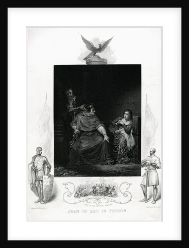 Joan of Arc in Prison Engraving from Shakespeare's Henry VI, Part I, Act V by Anonymous