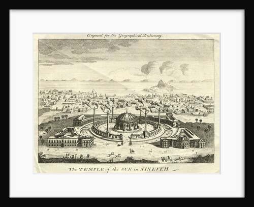 The Temple of the Sun in Nineveh Engraving by Anonymous