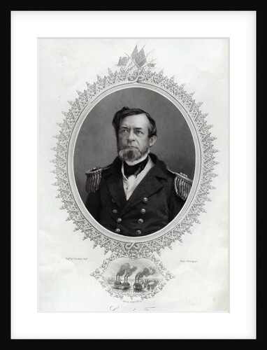 Commodore Foote Engraving by George Stodart