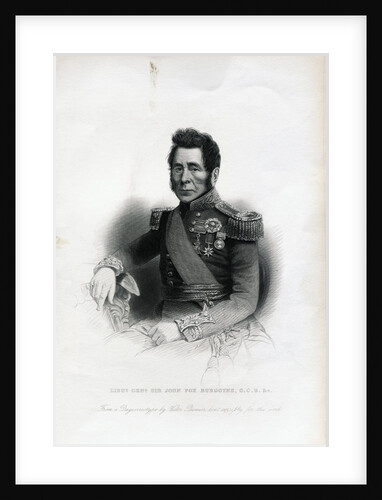 Lieutenant General Sir John Fox Burgoyne Engraving by Anonymous