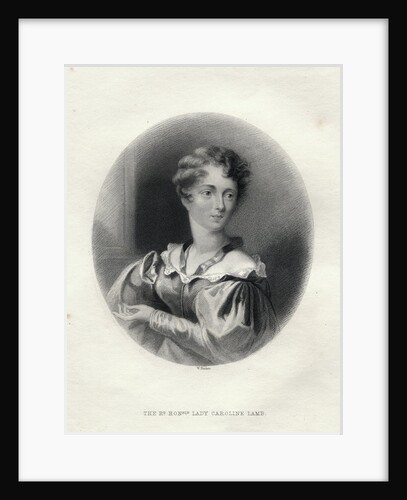 The Rt. Honble Lady Caroline Lamb Illustration by Anonymous