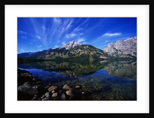 Jenny Lake Reflecting Teton Range by Anonymous
