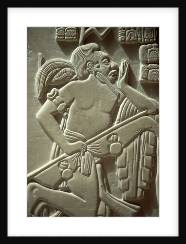 Sculpture of a Mayan Warrior by Anonymous