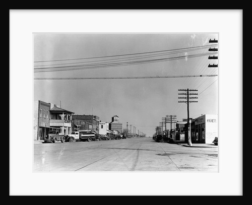 Main Street of Sublette, Kansas, in April 1941 by Anonymous