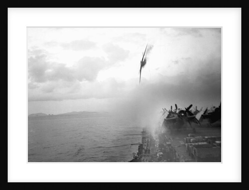 Japanese Kamikaze Plane Shot Down by Anonymous