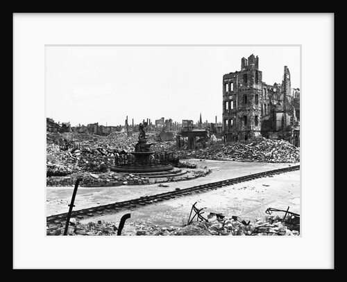 Dresden in Ruins by Anonymous
