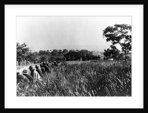 In front line trenches during attack on San Juan Hill during Spanish-American War. July 1, 1898. by Anonymous