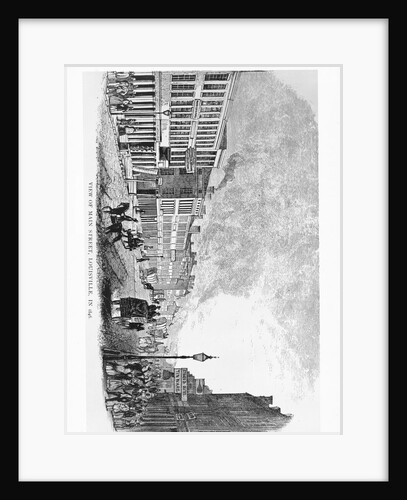 Engraving of Main Street by Anonymous