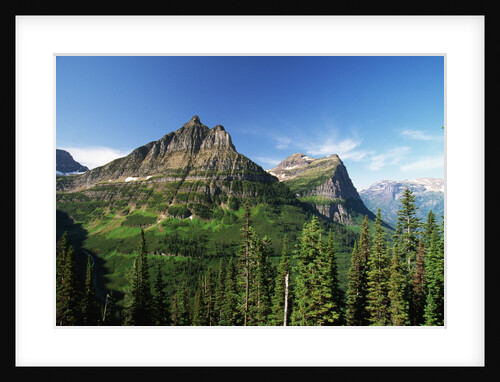 Glaciated Mountain Peaks by Anonymous