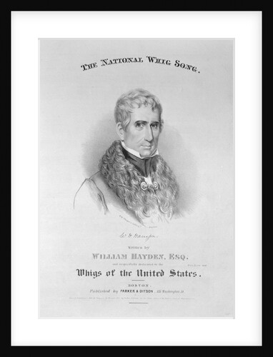 Printed Poster Advertisement for William Harrison a Whig Presidential Candidate by Anonymous