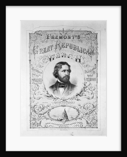 Printed Poster Advertisement for Republican Presidential Candidate John Charles Fremont by Anonymous