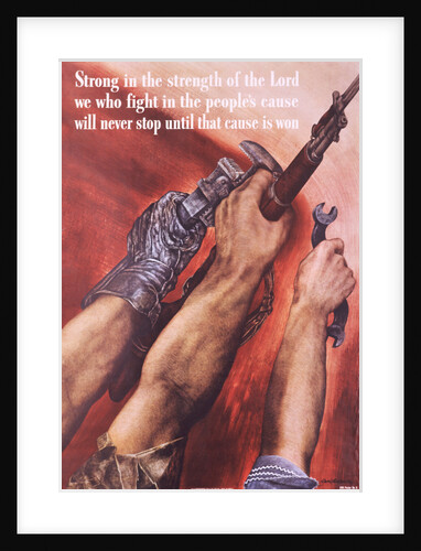 Strong in the Strength of the Lord Poster by David Stone Martin