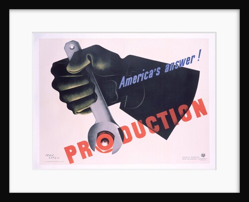 Production - America's Answer! Poster by Jean Carlu