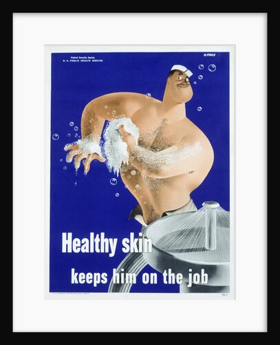 Healthy Skin Keeps Him on the Job Poster by Price
