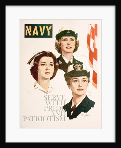 Navy - Serve with Pride and Patriotism Recruiting Poster by Anonymous