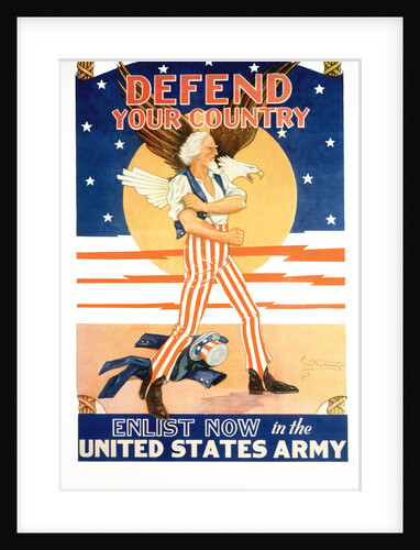Defend Your Country Recruitment Poster by Tom Woodburn