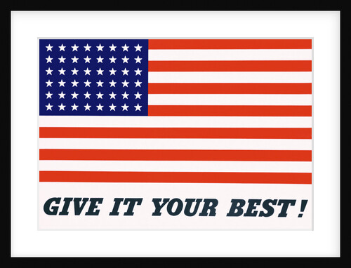 Give It Your Best! Poster by Charles Coiner