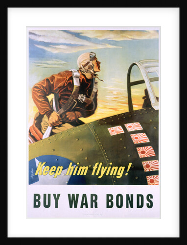 Keep Him Flying! Buy War Bonds Poster by Georges Schrieber