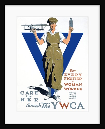 For Every Fighter a Woman Worker War Effort Poster by Adolph Triedler