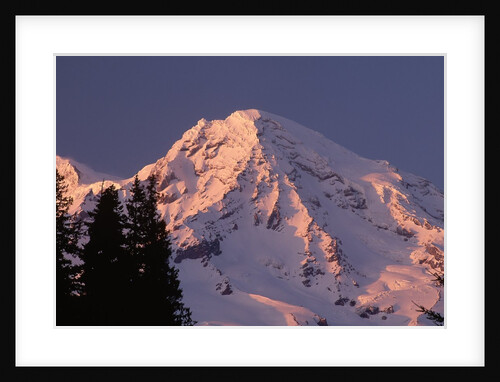 Sunset on Mount Rainier by Anonymous