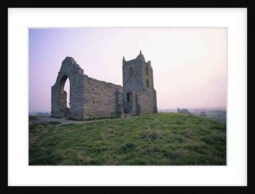 St. Michael's Church Ruins on Burrow Mump by Anonymous