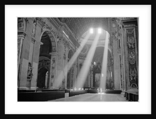 Sunbeams Inside St. Peter's Basilica by Anonymous