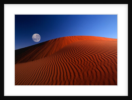 Full Moon over Red Dunes by Anonymous