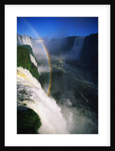 Rainbow Arching into Iguazu Waterfalls by Anonymous