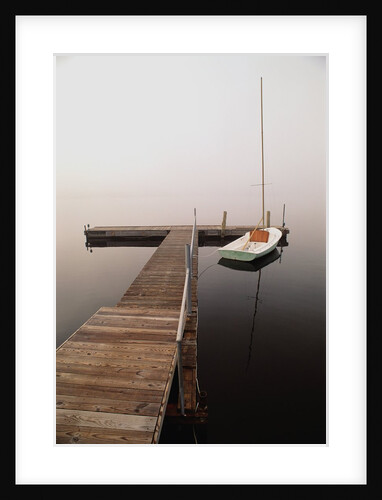 Sailboat Tied to Dock by Anonymous
