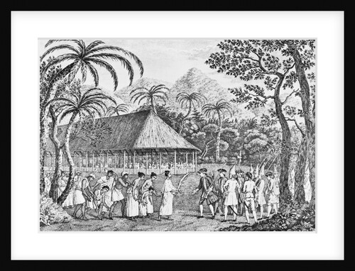 Tahititians Welcoming Englishmen by Anonymous