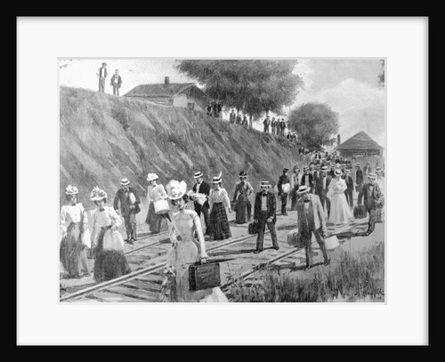 Travelers on Railroad During Yellow Fever Scare by Anonymous