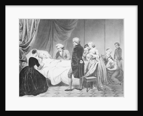 Painting of Attendants Comforting George Washington on His Deathbed by Anonymous