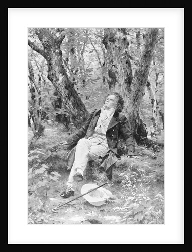 Beethoven Lounging in the Forest by Anonymous