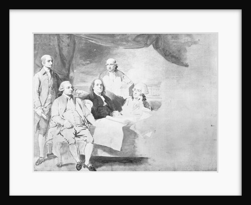 Unfinished Drawing of Peace Commissioners by Anonymous