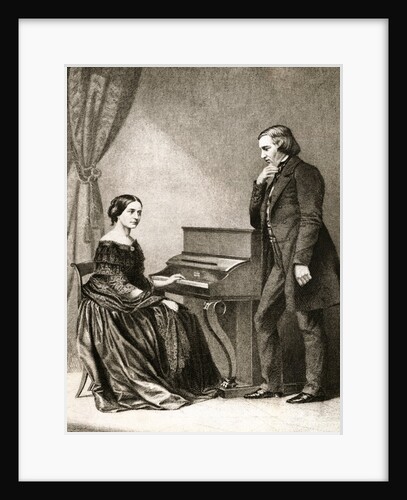 Clara and Robert Schumann by Anonymous
