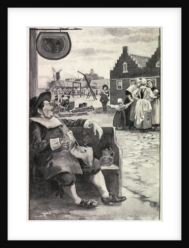 Illustration of Early Settlers in New York Region by Anonymous