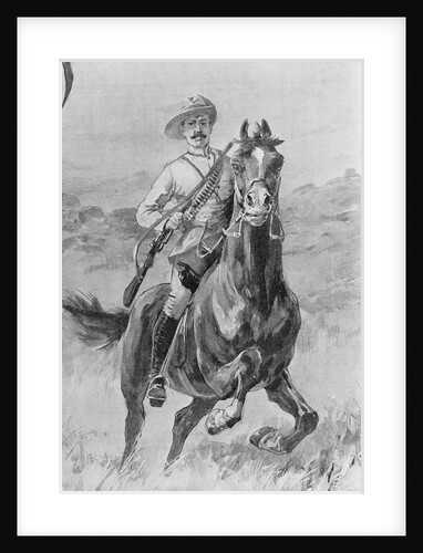 Drawing of Sir Leander Starr Jameson Riding Terrain by Anonymous