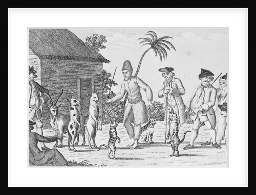 Alexander Selkirk Making His Cats and Kids Dance by Anonymous