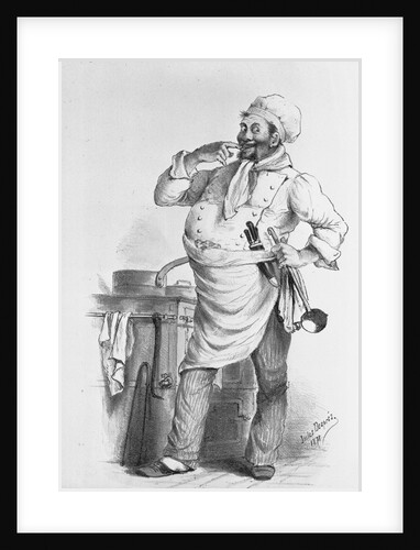 French Cook Deep in Thought by Anonymous