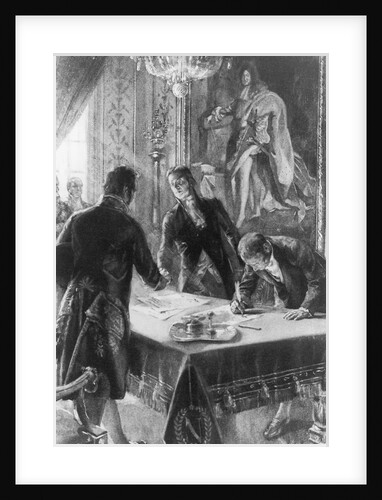 Illustration of the Signing of the Louisiana Purchase by Anonymous