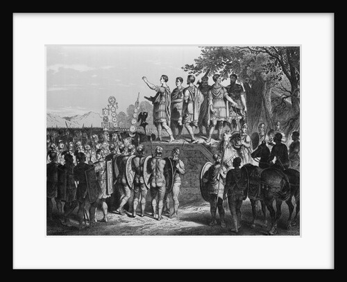 Roman Army Leader Giving Inspirational Speech by Anonymous
