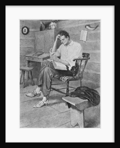 Abraham Lincoln Reading by Anonymous
