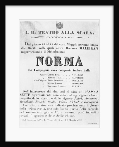 Norma Scala Poster by Anonymous